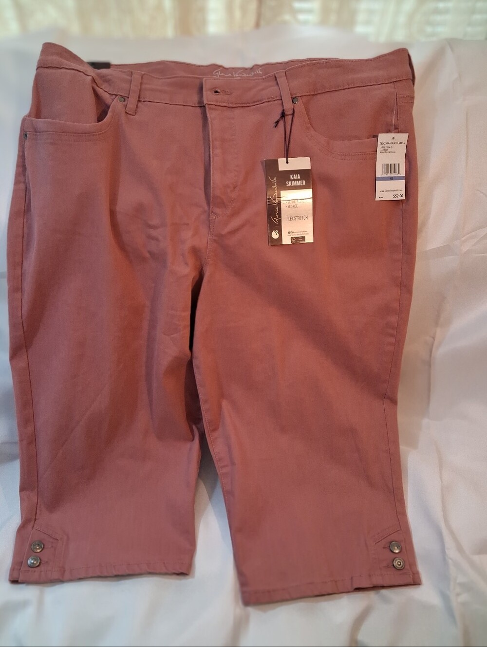 Gloria Vanderbilt Kira Skimmer Capri Pants - Rosewood